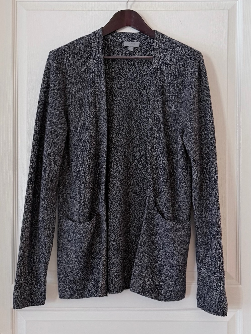 COS Linen/Cotton Open-Front Knit Cardigan